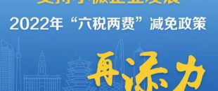 一圖了解：支持小微企業(yè)發(fā)展，2022年“六稅兩費(fèi)”減免政策再添力